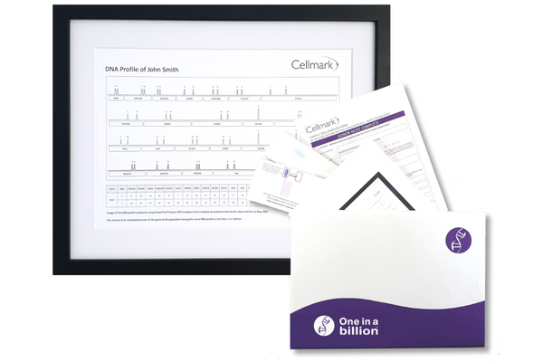 One In A Billion Framed DNA Profile