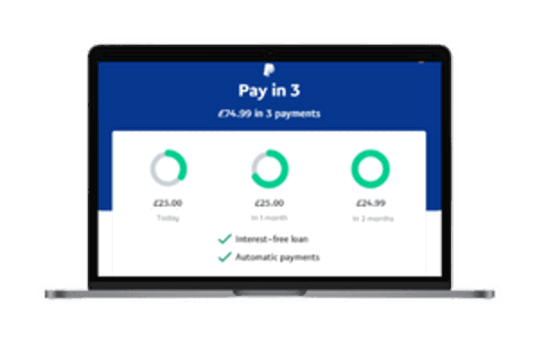 Pay in three illustration